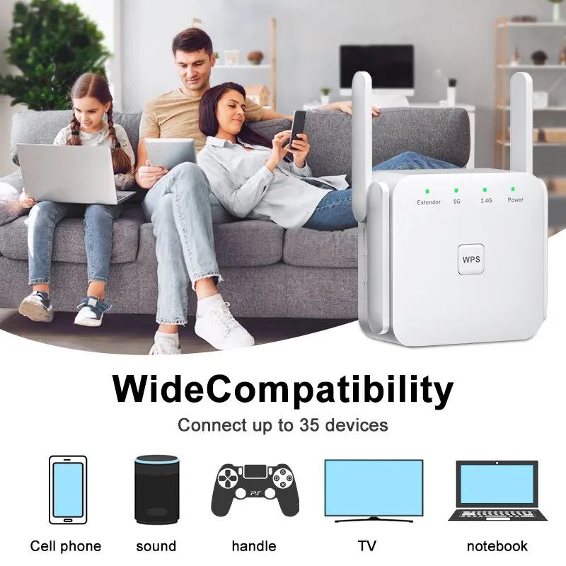 Répéteur dual band 2.4, 5GHz