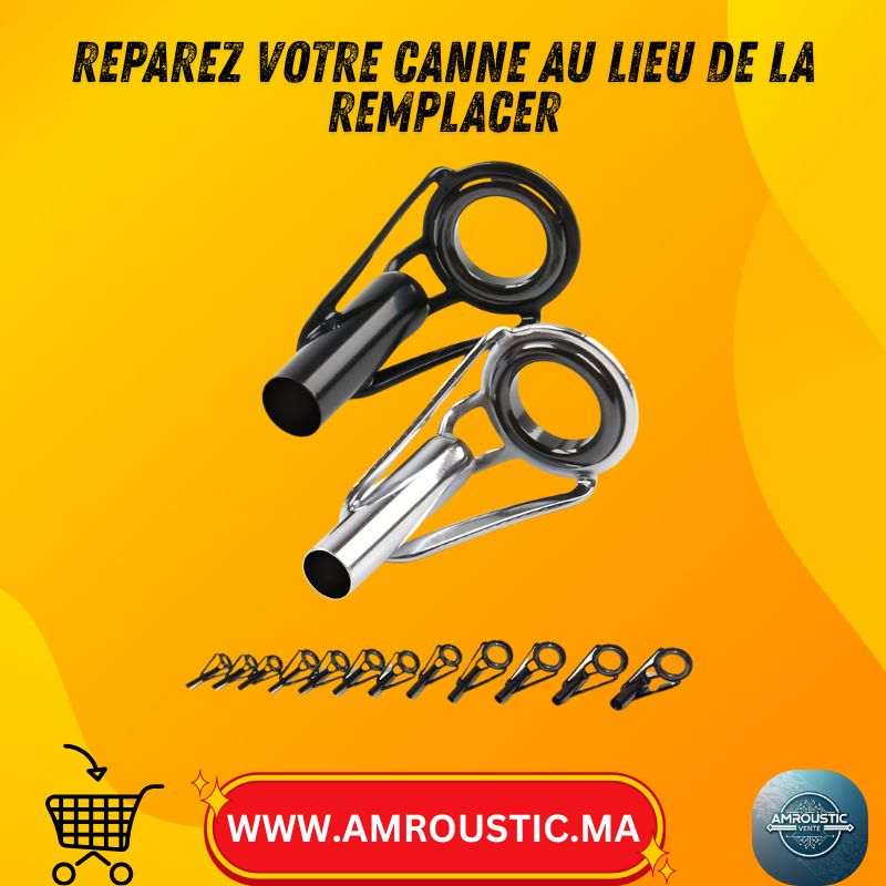 Kit de réparation d’extrémité de canne à pêche 9KM – 24 pièces