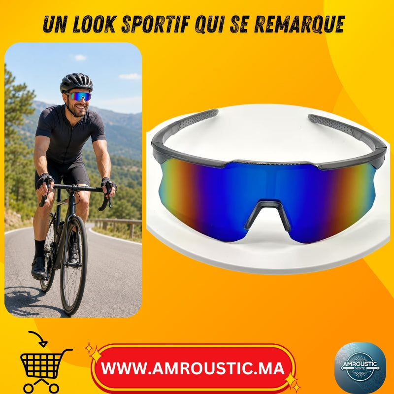 Lunettes de sport miroir unisexes légères – 1 pièce
