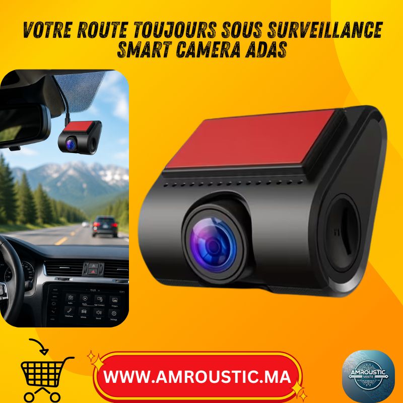 Mini Caméra Dashcam Voiture 720P Grand Angle avec ADAS – Enregistreur de Bord Automatique USB pour Voiture, SUV et Taxi