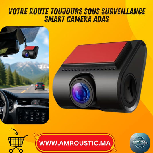 Mini Caméra Dashcam Voiture 720P Grand Angle avec ADAS – Enregistreur de Bord Automatique USB pour Voiture, SUV et Taxi