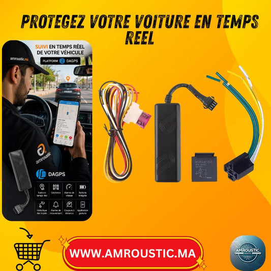 Mini Traceur GPS DAGPS TK205/ST-901 pour Voiture et Moto 12-80V avec Suivi Temps Réel