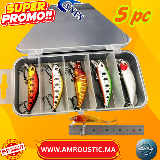 leurres de pêche 5 pcs