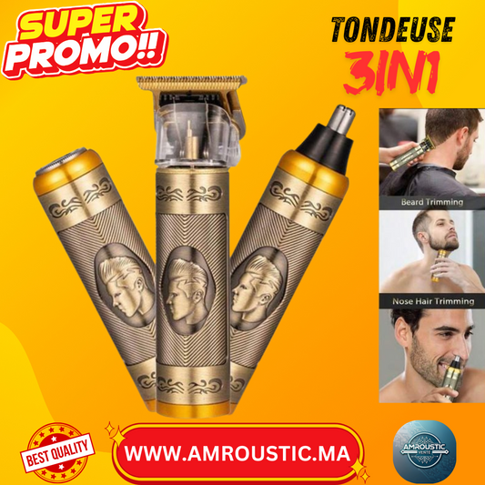 Tondeuse 3 in 1 rechargeable