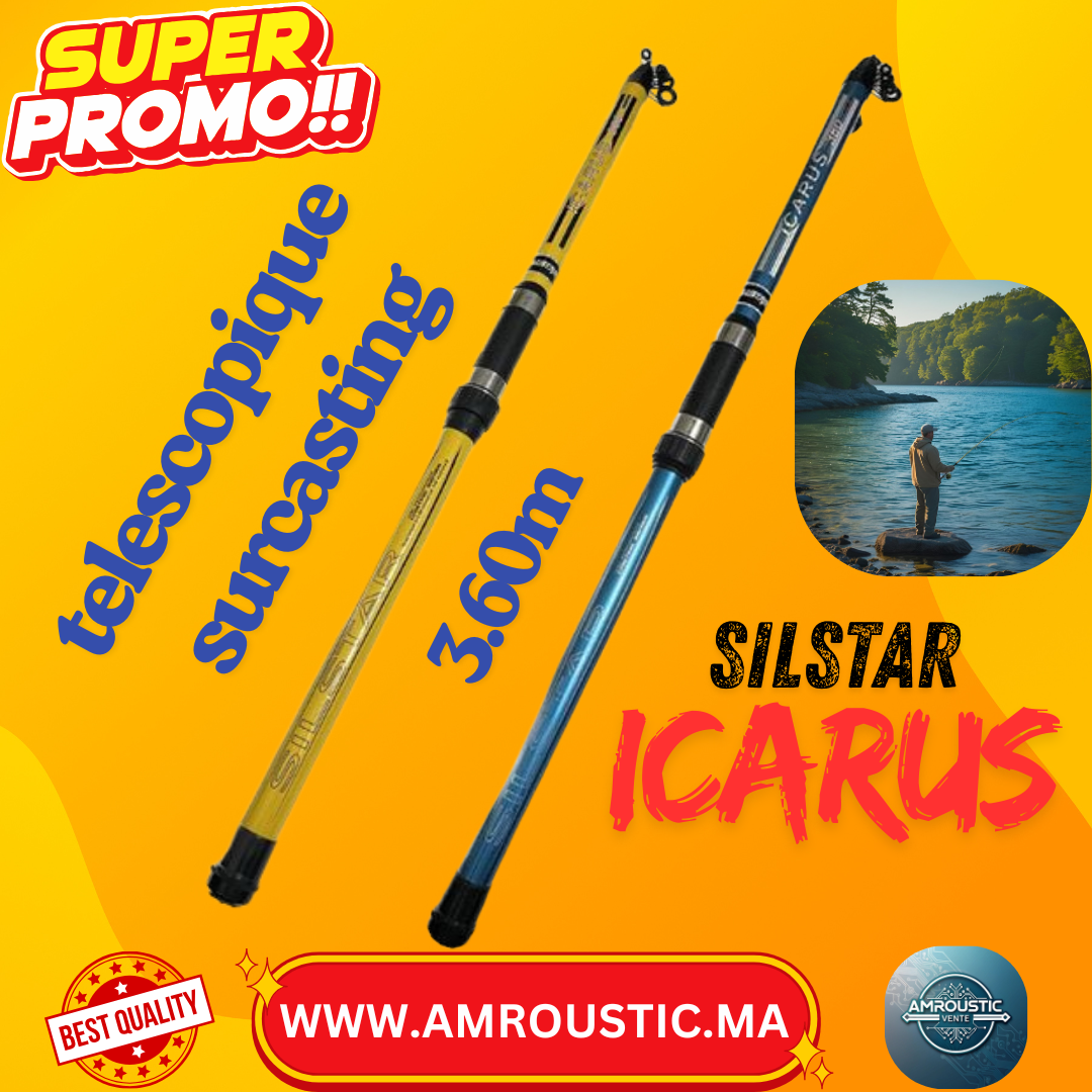 canne a pêche Silstar icarus Carbone 3.6 m