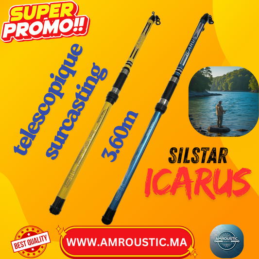 canne a pêche Silstar icarus Carbone 3.6 m