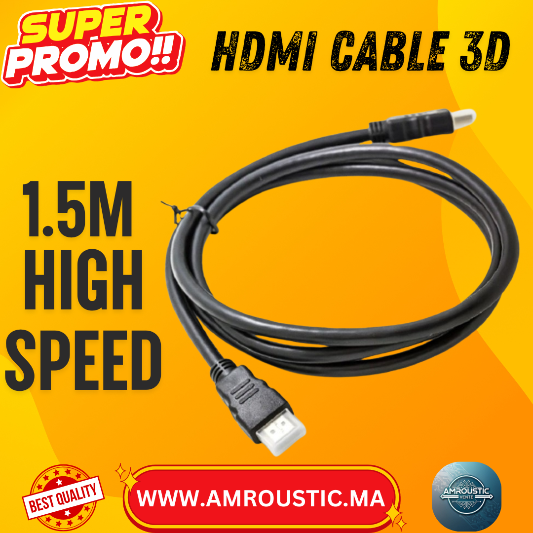 câble HDMI 1.5M high speed