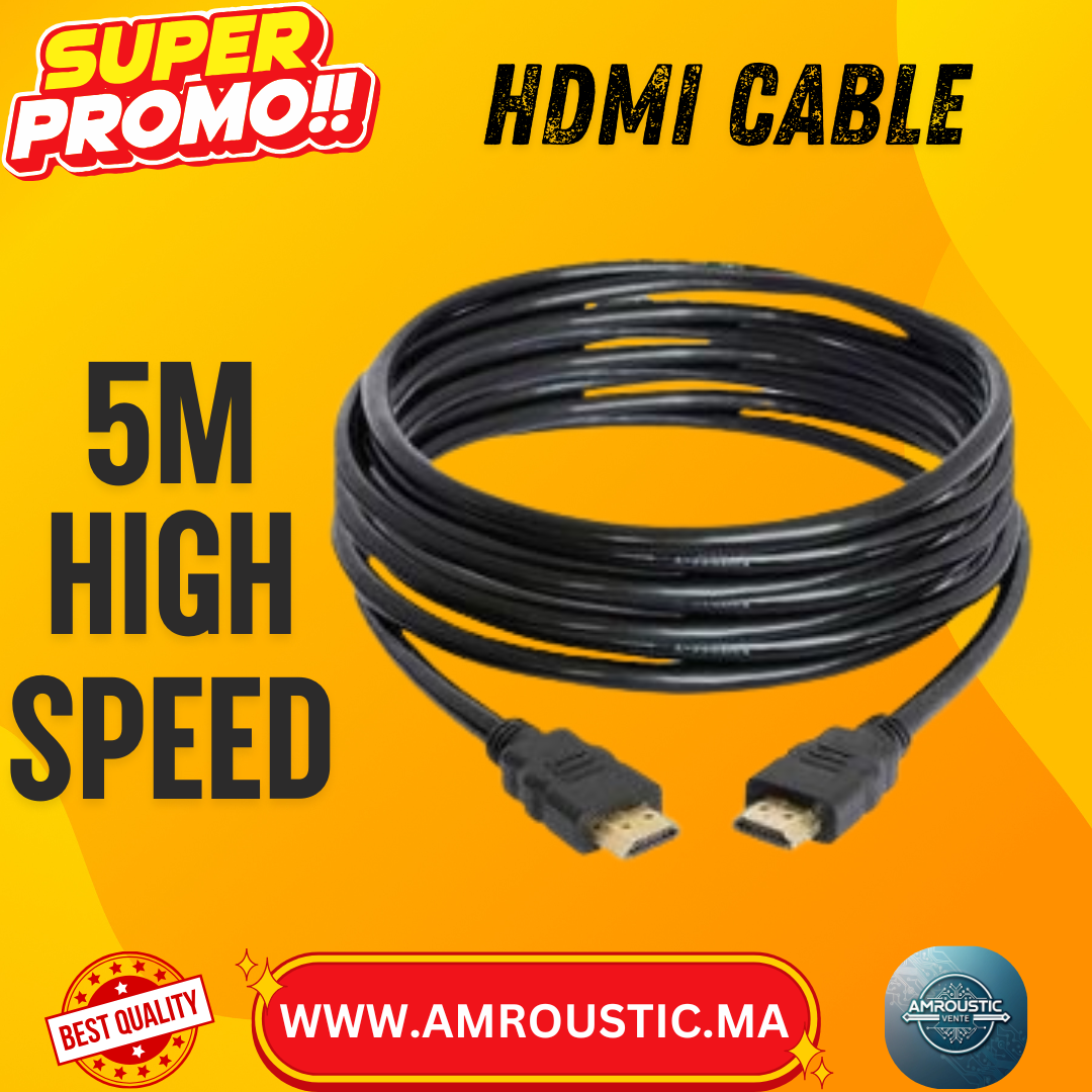 câble HDMI 5M high speed