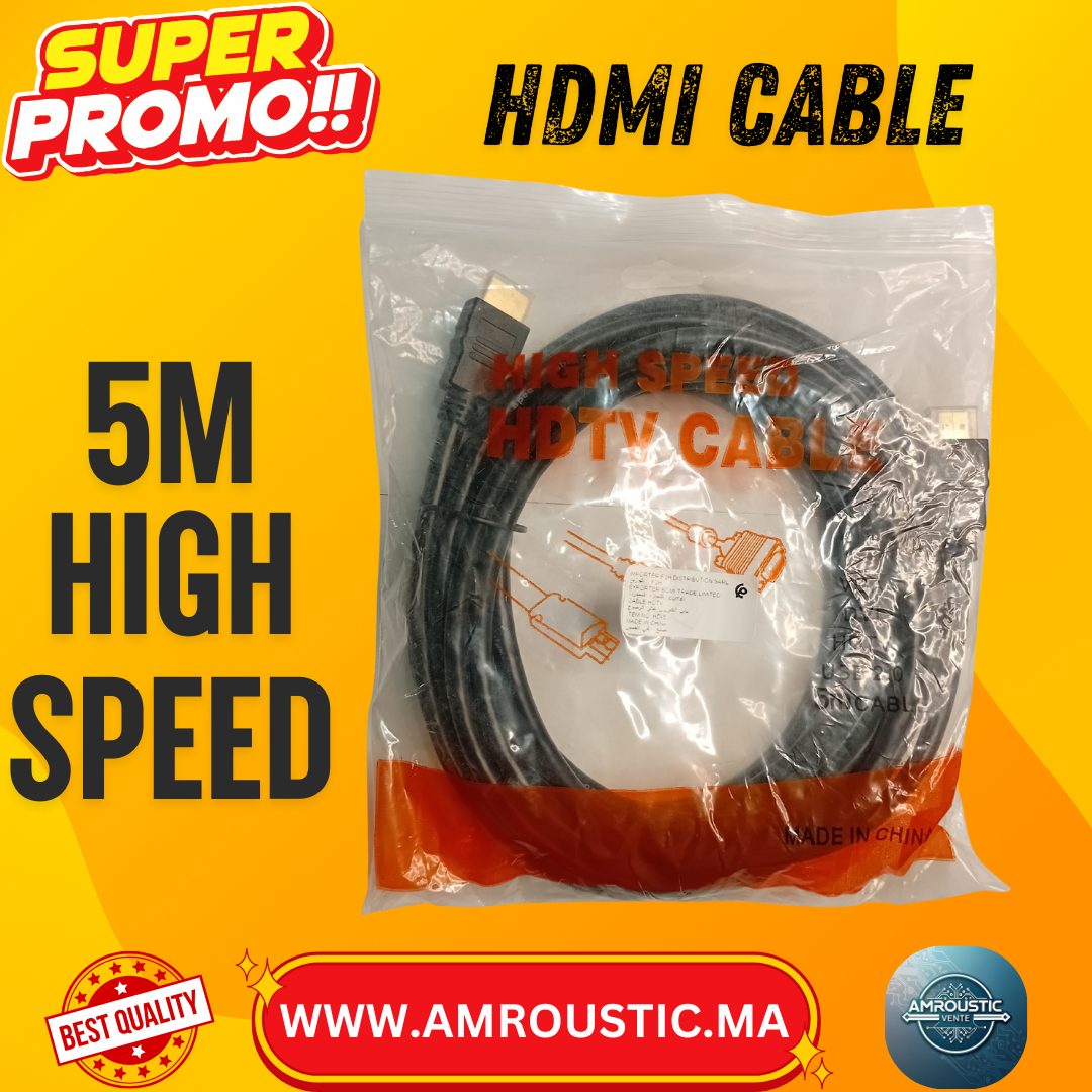 câble HDMI 5M high speed