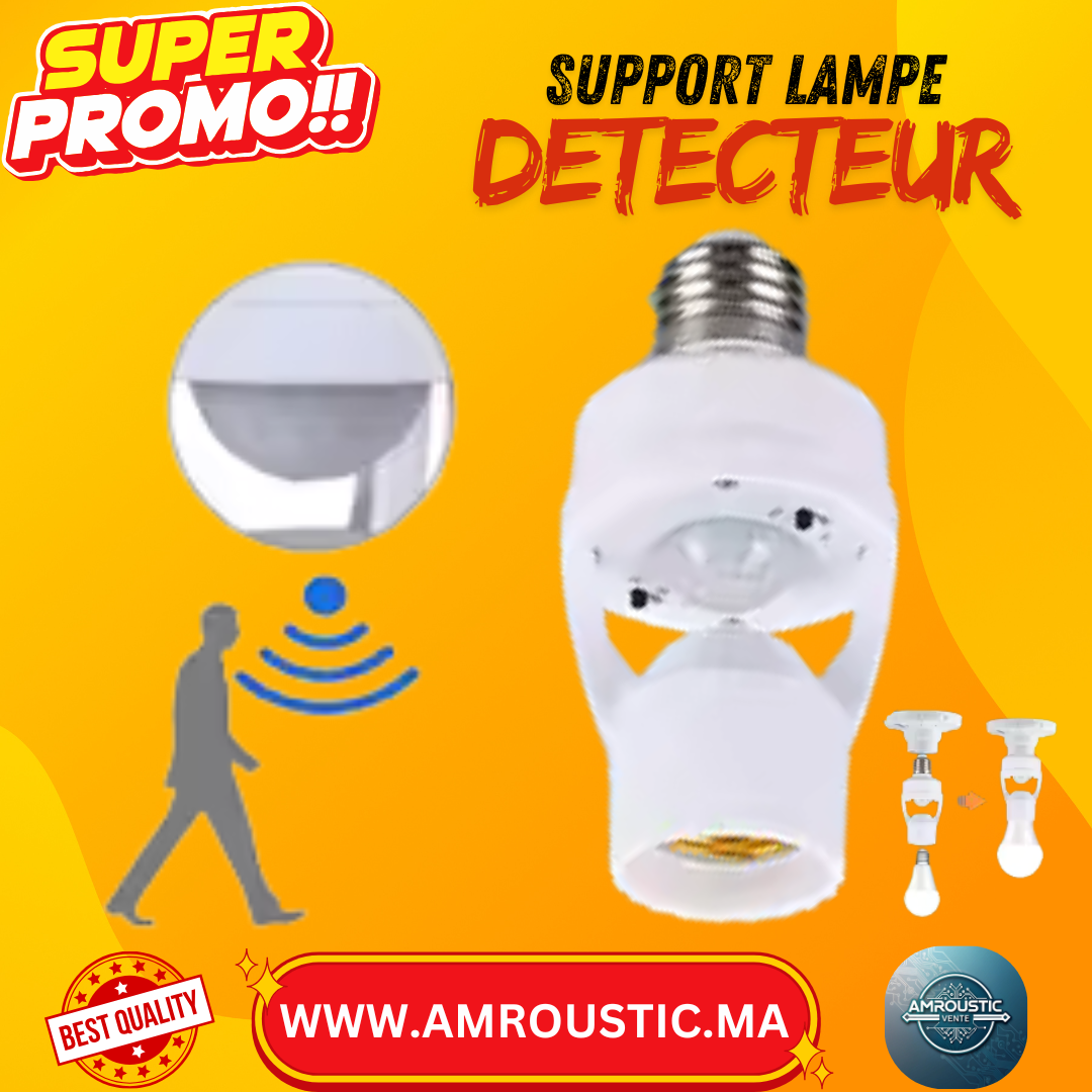 Support de Lampe  Détecteur Automatique du Mouvement