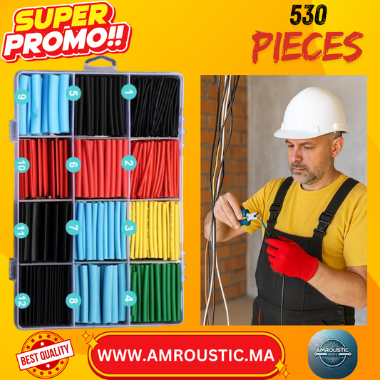 tubes thermo rétractables 530PCS