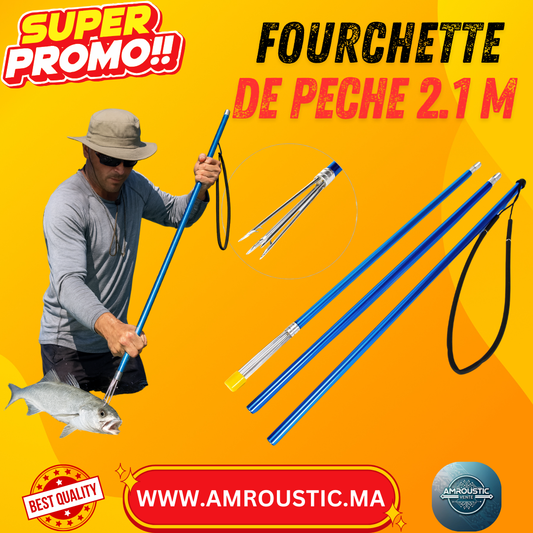 Fourchette de pêche démontable 2.1 m