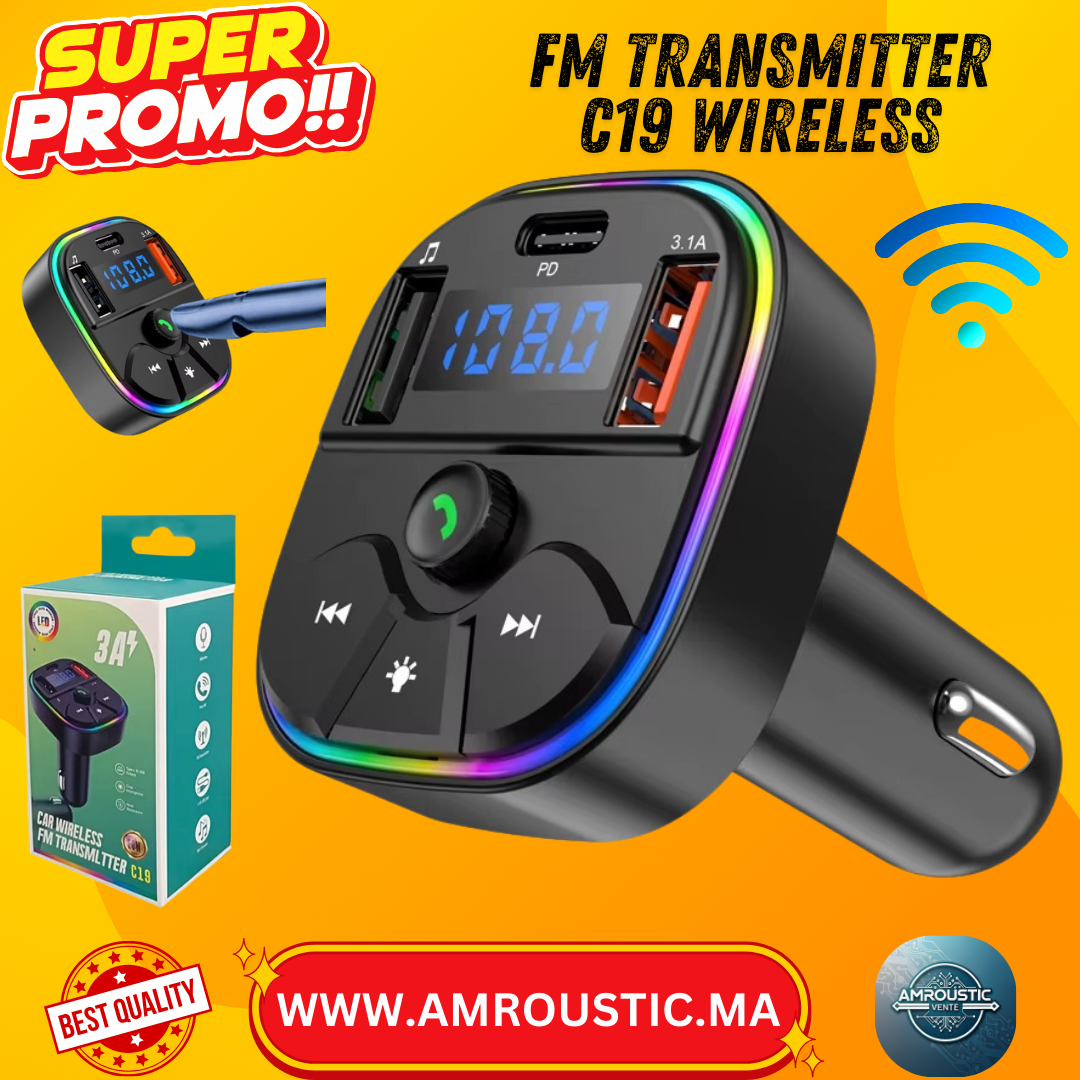 FM Transmitter C19 bluetooth