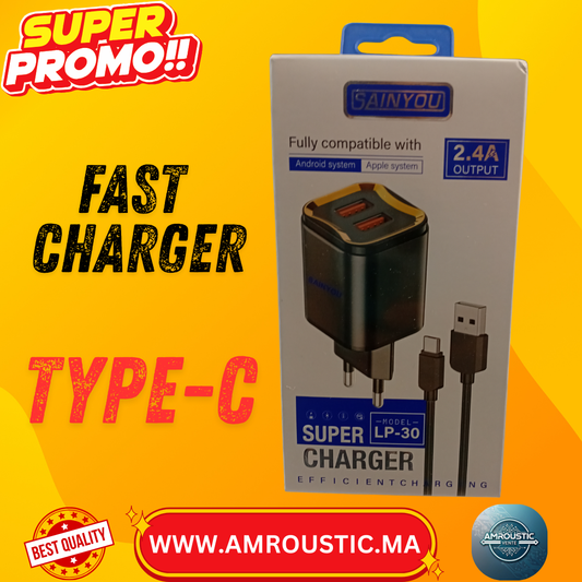 Chargeur fastType-C avec câble