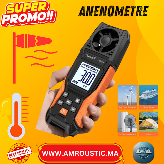 anémomètre ( mesure du vent et température )  AS-H2