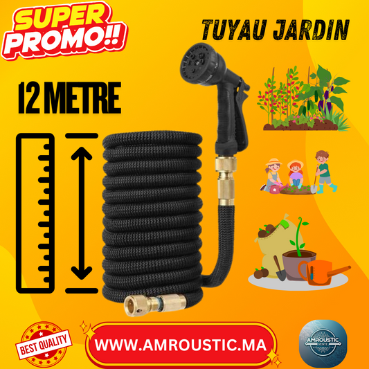 Tuyau d’Arrosage Extensible 12m