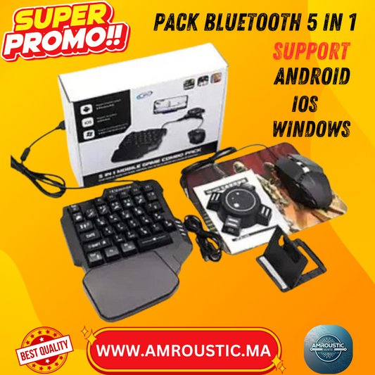 Pack Gaming 5 en 1 Bluetooth