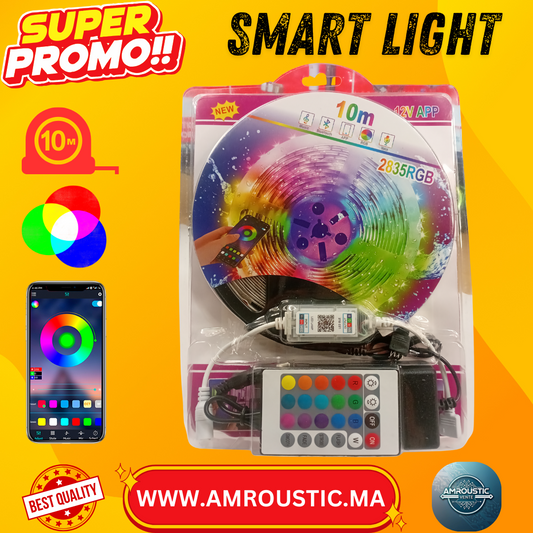 Ruban LED RGB 10M  Bluetooth & app