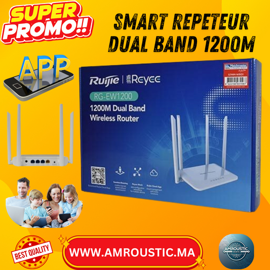 Routeur WiFi Ruijie Reyee RG-EW1200 – AC1200 Dual Band (2.4G & 5G)