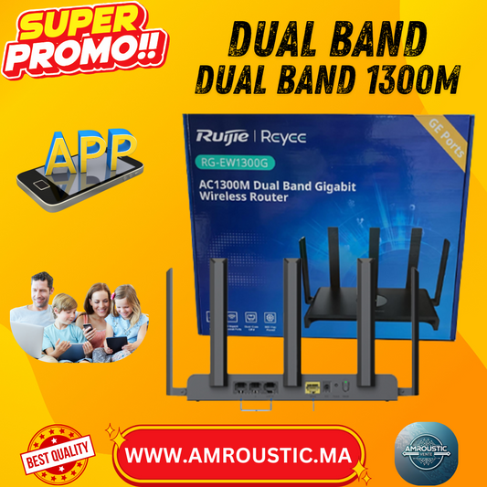 répéteur WiFi Ruijie Reyee RG-EW1300G – AC1300M Dual Band