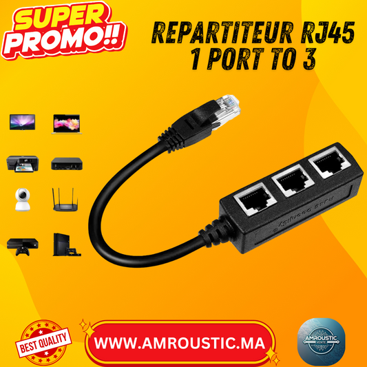 Répartiteur RJ45 1 port to 1 port