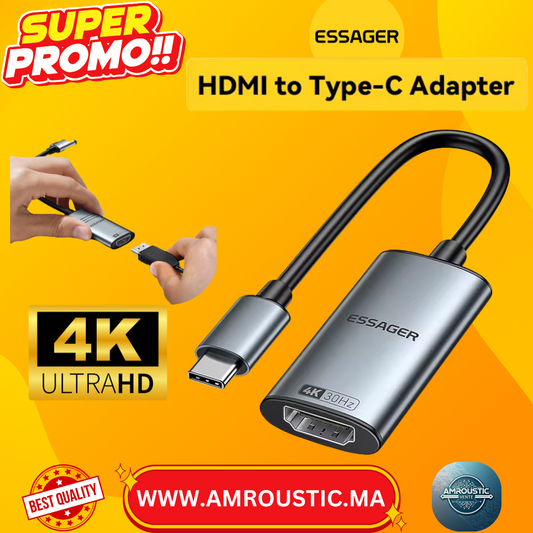 Adaptateur USB Type-C VERS  HDMI – 4K ESSAGER