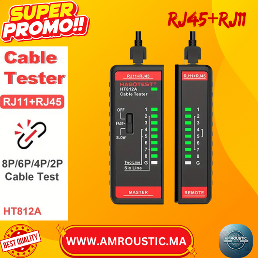 Testeur de câble RJ45  RJ11