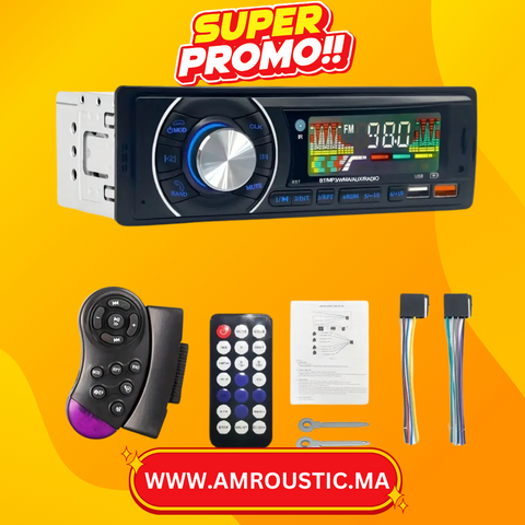 Autoradio voiture 1Din bluetooth