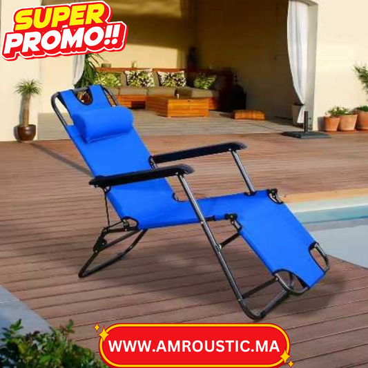 Chaise inclinable camping