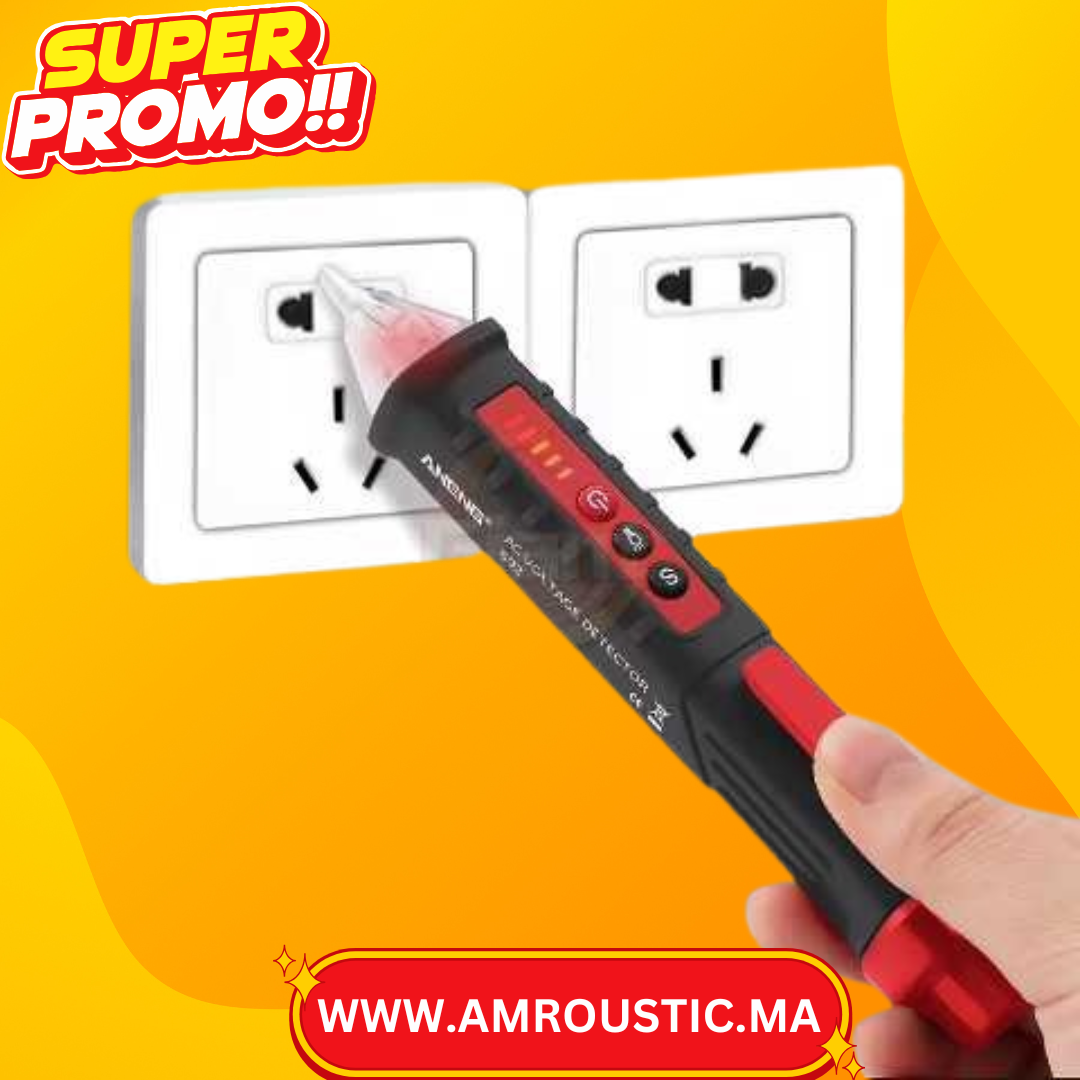 Stylo testeur d'électricité avec torche