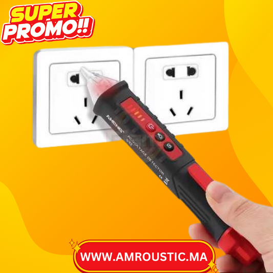 Stylo testeur d'électricité avec torche