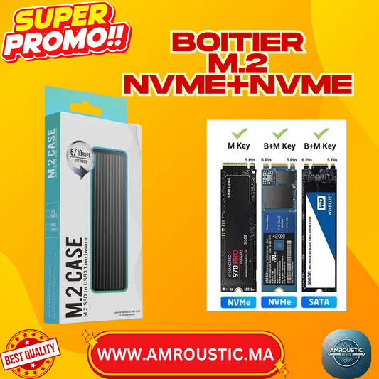 حاوية M.2 sata Nvme NGFF