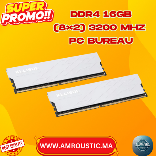 كمبيوتر مكتبي DDR4 سعة 16 جيجابايت (8×2) وتردد 3200 ميجاهرتز