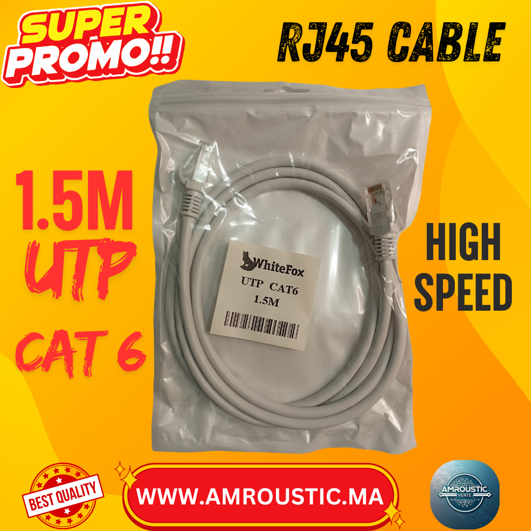 كابل RJ45 CAT6 بطول 30 مترًا