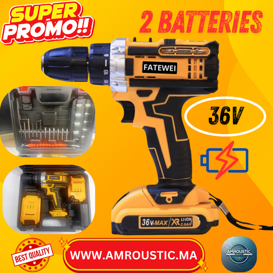 perceuse visseuse fatewei 36V 2 Batteries