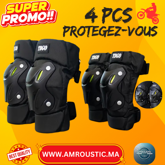 Kit de genouillères et Coudières 4PCS