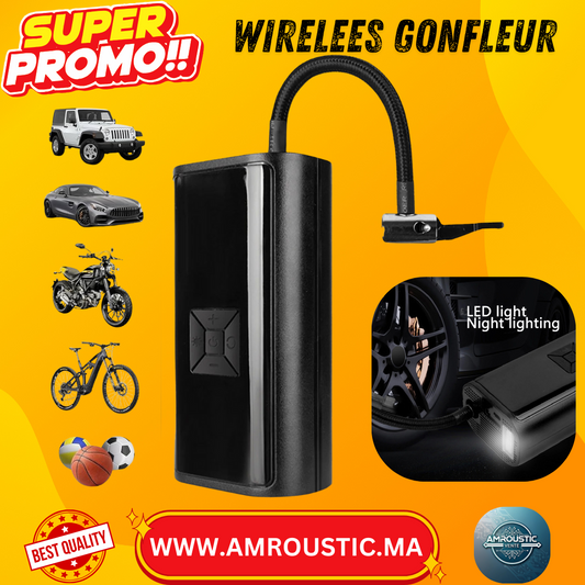 Gonfleur portable Wireless avec led