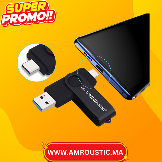 محرك أقراص فلاش USB Type C بسعة 32 جيجابايت للهواتف الذكية وأجهزة الكمبيوتر الشخصية