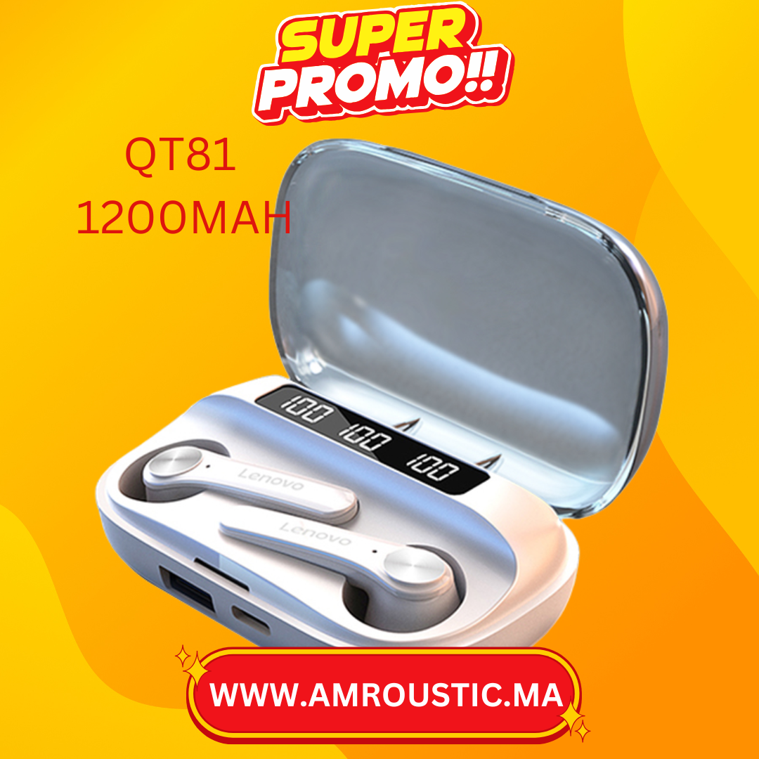 لينوفو QT81 أبيض 1200 مللي أمبير