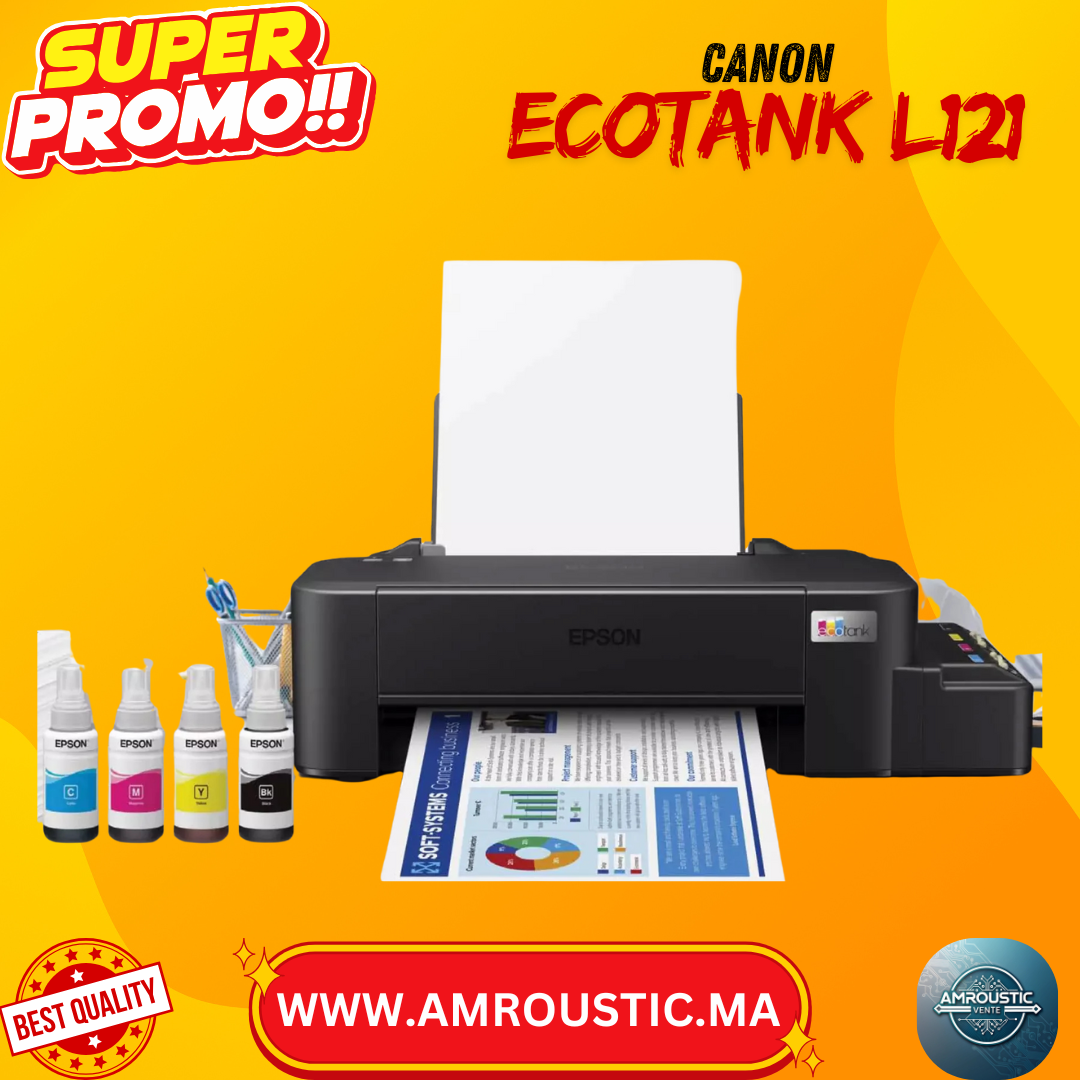طابعة إبسون ecoTank L121 ذات الأربع خزانات