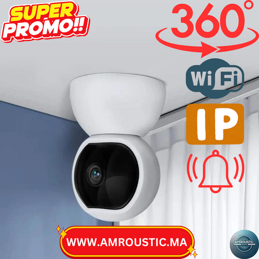 كاميرا داخلية 360 درجة واي فاي IP