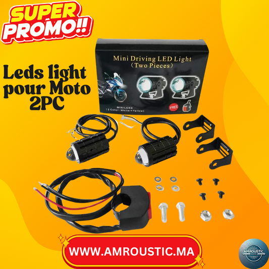 2 قطعة من مصابيح LED للدراجات النارية