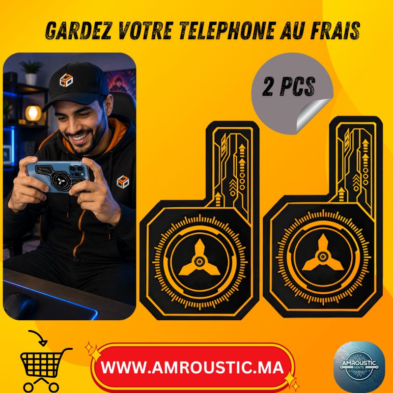 Plaque Magnétique de Dissipation Thermique pour Smartphone – Refroidissement Rapide Gaming