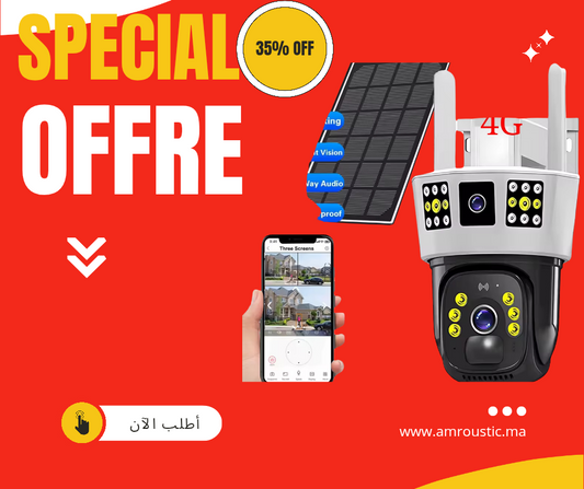 caméra solaire 4G 360°