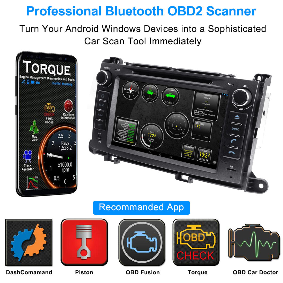 obd2 ELM 327 بلوتوث أندرويد كمبيوتر شخصي