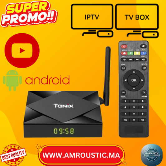TV Box Tanix TX6S Android 10 – Allwinner H616, 2Go RAM / 8Go, Wi-Fi 2.4G/5G