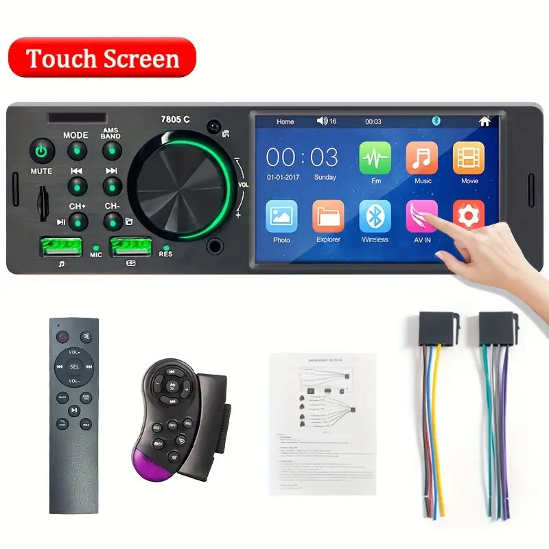 Autoradio mp5 1din tactile universelle