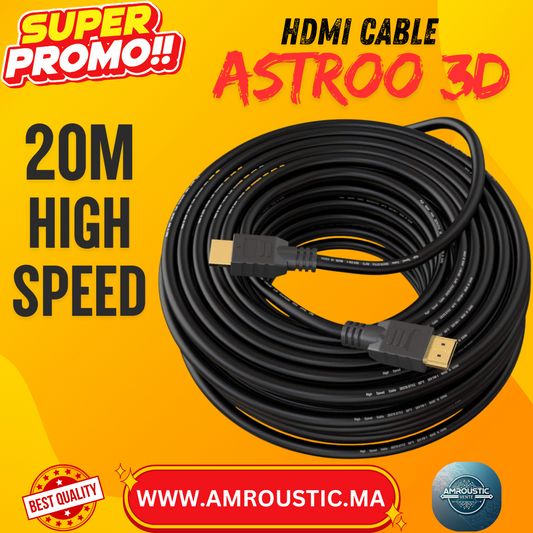 câble HDMI 20m high speed