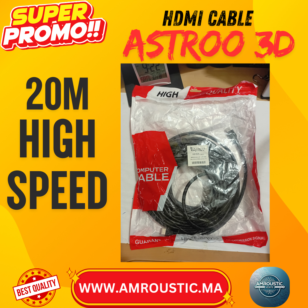 câble HDMI 20m high speed