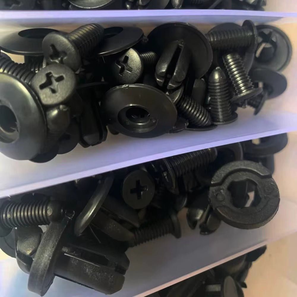Kit de fixation HE06 automobile 415 pièces – Clips et rivets de 18 tailles